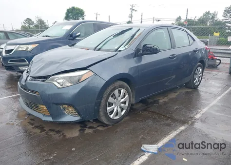 2015 Toyota Corolla Le z USA, uszkodzony, nr VIN 2T1BURHE4FC238076